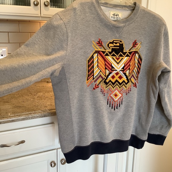 Ecko Unltd Gray Pullover Sweatshirt Large - Picture 2 of 8